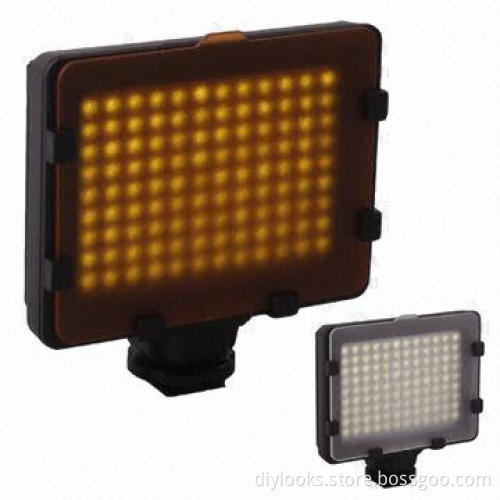 108 LED Video Light with Two Color Temperature Transparent Films, Tawny/White, XH-108
